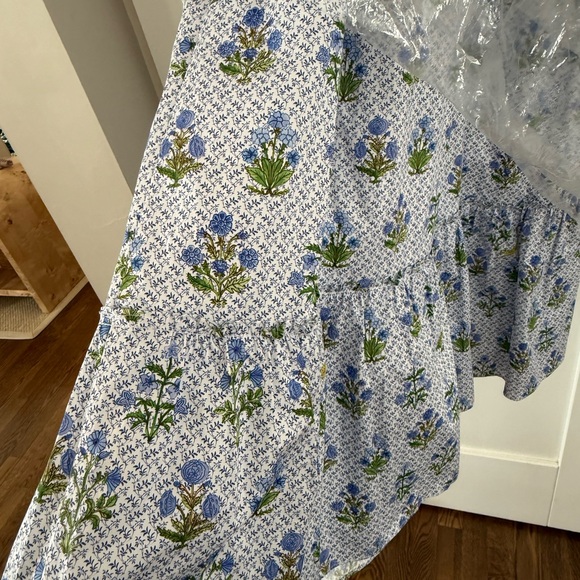 Hill House Louisa Nap Dress - Blue Block Print - Picture 3 of 5